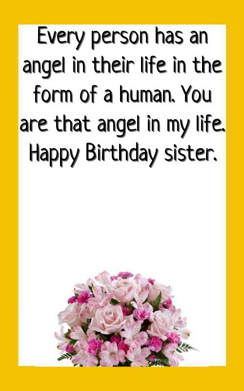 birthday wishes for lovely sister